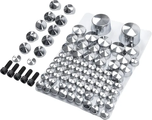 Miniatura 3 de TCT-MOTORPARTS Kits de tapa de perno cromado para Softail Twin Cam 2007-2013 2010