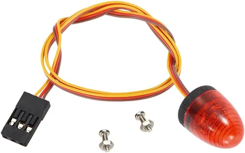 Miniatura 17 de LED Strobing Luz intermitente giratoria 0.354x0.591 in Lámpara para RC Modelo Policía Bomberos Ambulancia Coche Camión Iluminación (amarillo)