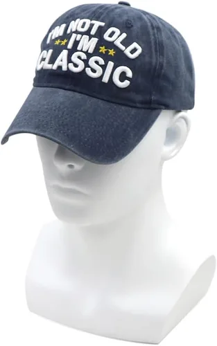 Miniatura 21 de Divertidos regalos de jubilación o cumpleaños sombreros para hombres y mujeres, gorra de béisbol clásica I'm Not Old Regalos para papá, abuelo