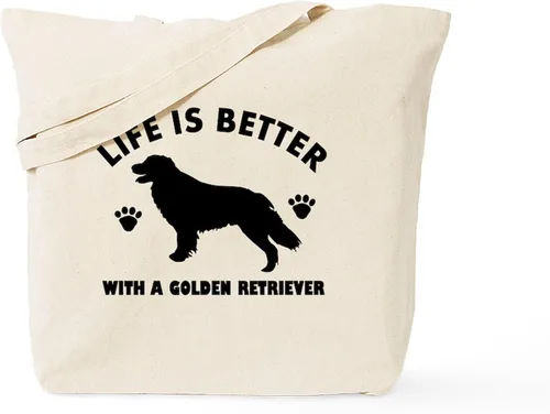 Miniatura 18 de CafePress Golden Retriever - Bolsa de lona natural para mamá, bolsa de compras reutilizable