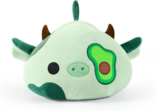Miniatura 2 de Onsoyours Lindo peluche de vaca, suave peluche de aguacate amoroso, juguete de peluche esponjoso, almohada de aguacate, regalo para niños