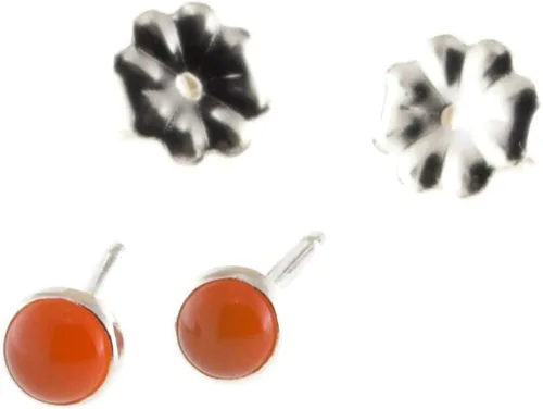 Miniatura 65 de Aretes pequeños de plata de ley para cartílago, tragus, hélix, múltiples piercings hipoalergénicos, piedra natal para mujer, juego de bisel