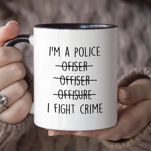 Miniatura 3 de YouNique Designs Tazas de oficial de policía – Regalos para nuevos oficiales de policía para hombres y mujeres, tazas de café portátiles de 11