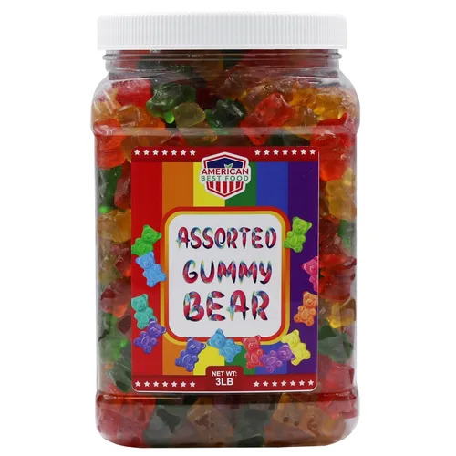 Miniatura 4 de Gomitas arcoíris de colores surtidos, tarro (3 lb) (oso surtido)