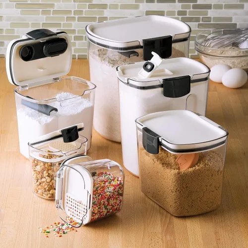 Miniatura 2 de Progressive ProKeeper Baker's - Juego de recipientes contenedores herméticos de almacenamiento de cocina para harina, azúcar y más, mantiene