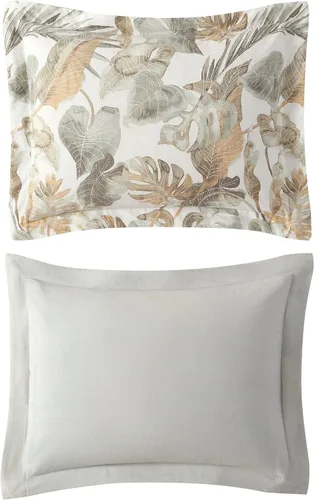 Miniatura 4 de Tommy Bahama - Juego de funda de edredón tamaño Queen, ropa de cama de algodón suave con fundas a juego, juego de ropa de cama tropical con reverso