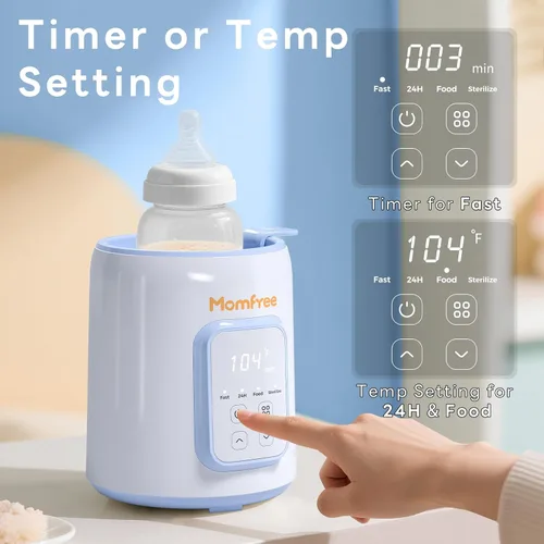 Miniatura 8 de Calentador de biberones, calentador rápido de biberones 8 en 1 para leche materna y fórmula, artículos esenciales para la alimentación del bebé