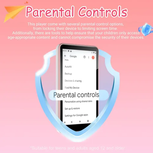 Miniatura 2 de Reproductor de MP3 con Bluetooth y WiFi, Android 9.0 de 144 GB, pantalla táctil de 4 pulgadas, reproductor MP3 y MP4 dgtenk Kids para Spotify