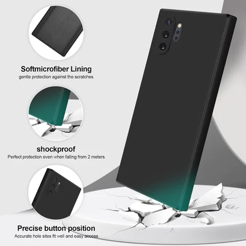 Miniatura 2 de GiiYoon Funda de silicona compatible con Samsung Galaxy Note 10 Plus, funda de cuerpo completo sedosa y suave al tacto con protección de cámara