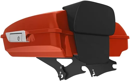 Miniatura 26 de King Tour Pack para Harley Alpine Green, cierre de paquete turístico, portaequipajes superior, soporte de montaje negro, placa de metal para Harley