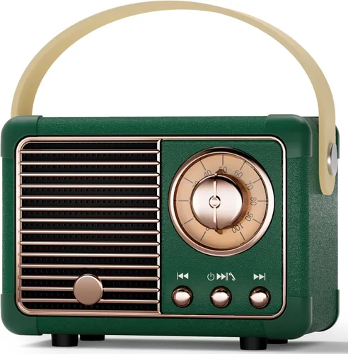 Miniatura 13 de Altavoz Retro Ideas de Regalo de Cumpleaños para Mujer Altavoz Inalámbrico Portátil Regalos para Mujeres, Niñas, Amigas Estilo Retro Pequeño