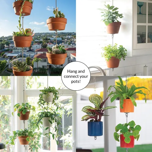 Miniatura 2 de Paquete de dos kits para colgar macetas + accesorios, interior/exterior, construir jardines verticales, colgar macetas individuales