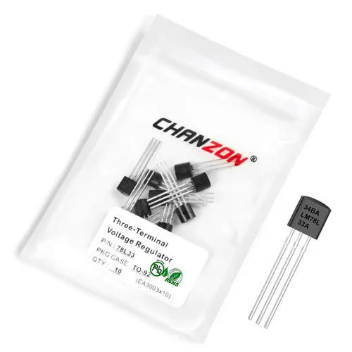 Miniatura 12 de Chanzon TL431 TO-92 Regulador de voltaje ajustable positivo IC, regulador positivo de tres terminales para administración de energía