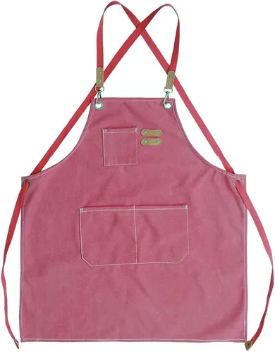 Miniatura 13 de Delantal resistente con bolsillos y correa cruzada ajustable para niños y niñas Azul oscuro