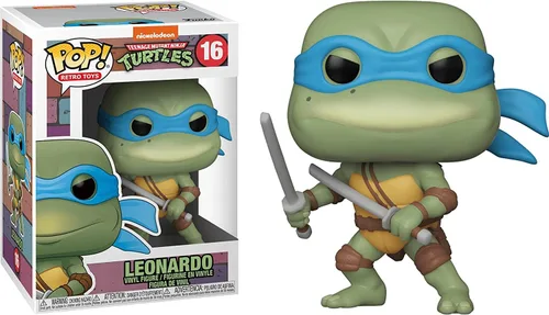 Miniatura 2 de POP Teenage Mutant Ninja Turtles - Figura de vinilo de Leonardo Funko (con funda protectora de caja compatible)
