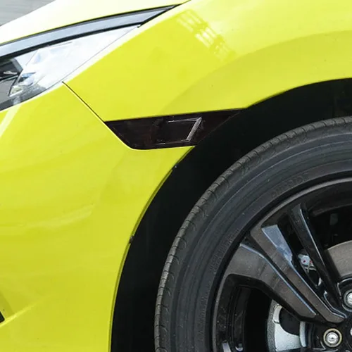 Miniatura 6 de TOMALL Película de vinilo compatible con Honda Civic Sedan Coupe Hatchback 2016-2021 marcador lateral Fender luces intermitentes tintado calcomanías