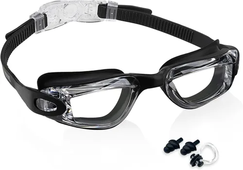 Miniatura 16 de Aegend Gafas de natación – Gafas de natación para niños de 3 a 14 años, niñas y jóvenes, sin fugas, visión clara Rosa brillante
