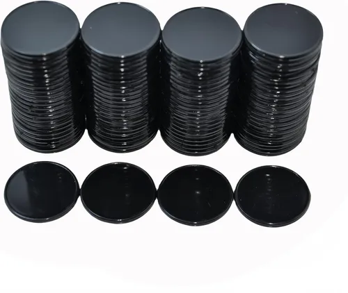 Miniatura 21 de SmartDealsPro Juego de 100 contadores de aprendizaje de plástico opaco de 1 pulgada Mini fichas de juego de fichas de póquer con caja de Blanco