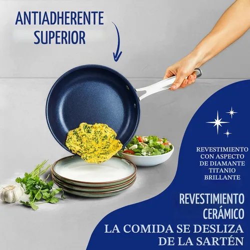 Miniatura 5 de Granitestone Ceraluxe - Juego de 20 utensilios de cocina de cerámica antiadherentes, juego completo de ollas y sartenes antiadherentes con juego
