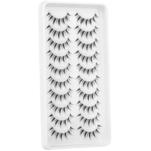 Miniatura 8 de Geeneiya - Pestañas postizas de aspecto natural que parecen racimos individuales, pestañas finas postizas de visón, 10 pares de pestañas postizas
