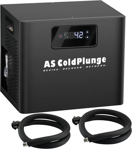 AS ColdPlunge Enfriador de Agua para Baños de Hielo para Sumersión Fría, Enfriador de Sumersión Fría de 1/3 HP con Filtro Integrado y Bomba, Bomba