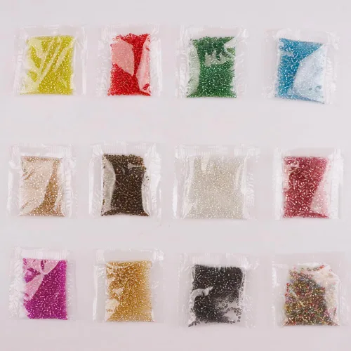 Miniatura 3 de Aproximadamente 7200 cuentas pequeñas de cristal de 0.079 pulgadas para hacer joyas de bricolaje, total de 12
