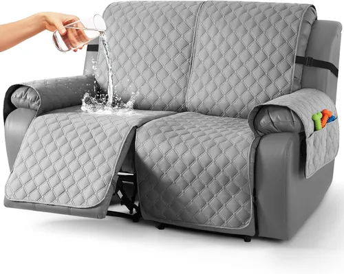 Miniatura 46 de TAOCOCO Fundas reclinables 100% impermeables, con correas para las piernas, funda de sofá reclinable reversible para silla reclinable, protector