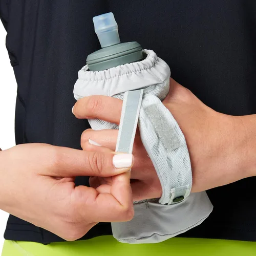 Miniatura 6 de Nathan ExoDraw & ExoShot 2.0 Flask, Handheld Water Bottle for Marathons, Hiking, Ultra Running and Outdoor Activity Gris Vapor/Azul Estate