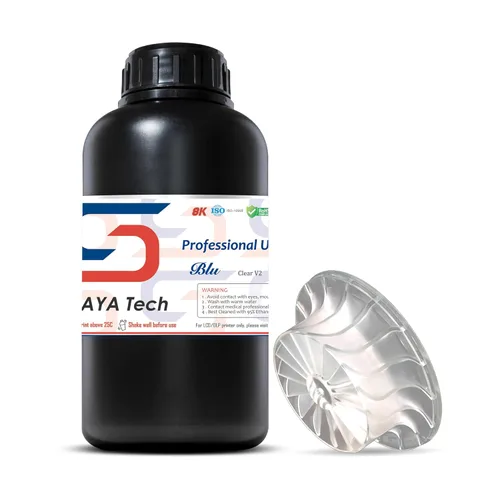 Siraya Tech Blu 3D Printer Resina Dura con Alta Dureza y Resolución Impresión 3D Fuerte y Precisa Resina de Secado UV Rápido 405nm para Impresora 3D