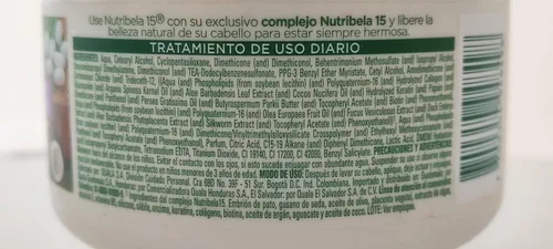 Miniatura 5 de Tratamiento Capilar Enzimoterapia Control Frizz Nutribela15 Reconocidos Ingredientes Enzimoterapia Control del Frizz Tratamiento Capilar 15