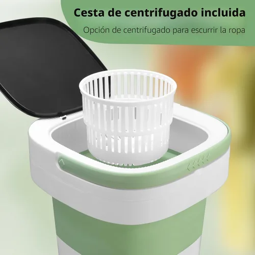 Miniatura 5 de Mini lavadora portátil, 20L mejorada con cesta giratoria, 3 modos de limpieza profunda para ropa de bebé, ropa interior y calcetines, perfecta