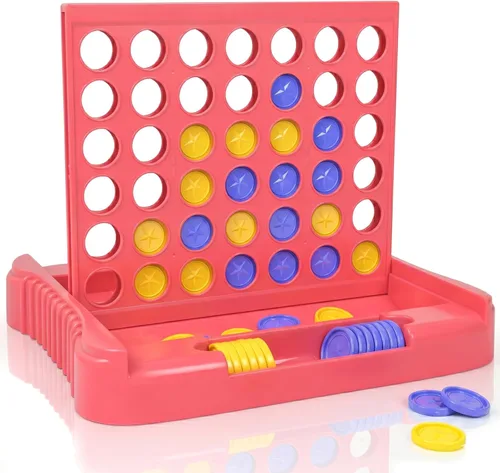 Miniatura 12 de Pup Go Juegos de mesa 4 en fila para niños a partir de 3 años, idea temprana para niños, niñas y adolescentes, conecta y gana cuatro en una línea
