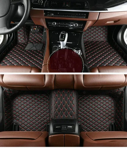 Miniatura 3 de ARAAO Alfombrillas de automóvil personalizadas para hombres y mujeres, sedán, SUV, automóvil, deportivo, antideslizantes, de lujo, (todo negro)