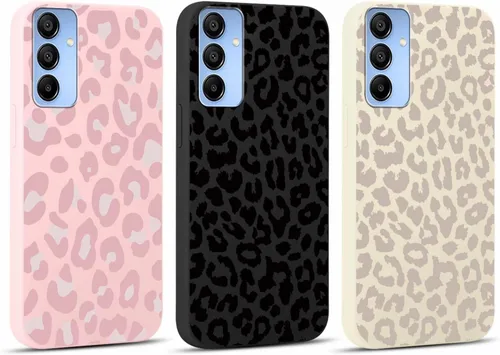 Miniatura 10 de 2 Pack Funda con lindo estampado de chita para Samsung Galaxy S22 Ultra 5G de 6.8", Fundas con patrón de leopardo de lujo, diseño de silicona suave