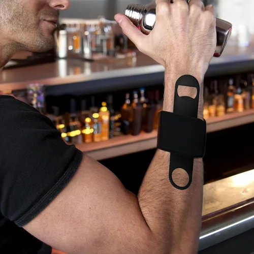Miniatura 2 de WineOp - Paquete de 2 abridores de botellas de cerveza de velocidad plana para camareros, cocina, bar, restaurante, uso en fiesta en casa, acero