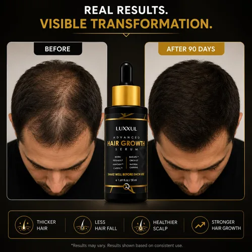 Miniatura 9 de LUXXUL Suero de apoyo para el crecimiento del cabello, 1.7 fl oz - Suero natural activo Redensyl para cabello más saludable, más grueso y lleno