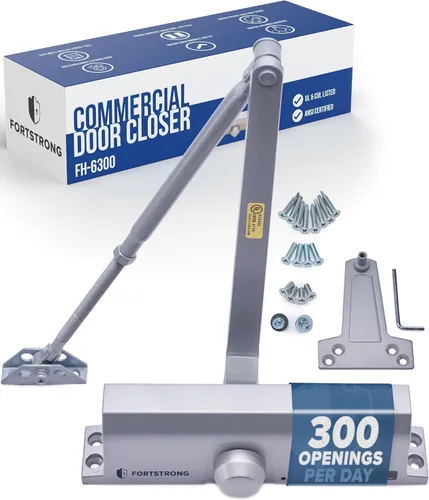 Cierre de puerta comercial resistente, cierrapuertas automático para uso comercial, bisagra de resorte hidráulico automático de grado 1, FS-6300 UL