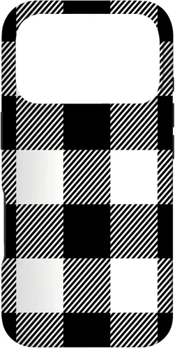 Miniatura 30 de Buffalo Plaid Black White Phone Case for iPhone 17