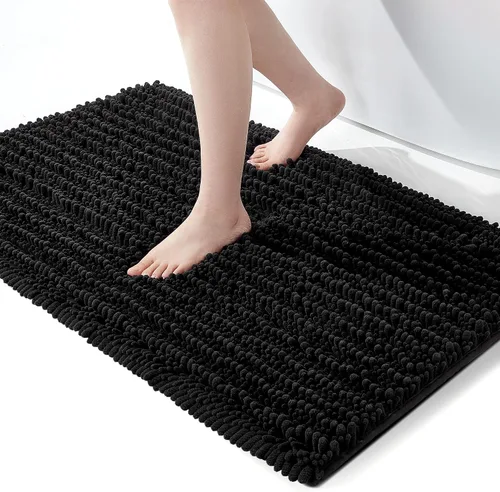 Miniatura 36 de FLOLEOPA Alfombras de Baño de Microfibra de Felpa Suave, Alfombras de Baño Absorbentes Antideslizantes Lavables a Máquina, Tapetes de Baño para Beige