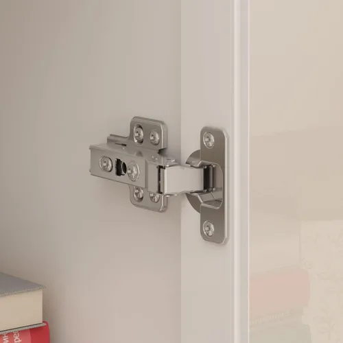 Miniatura 7 de Homsee Estantería alta con 5 estantes de almacenamiento y 2 puertas de vidrio, armario de almacenamiento de madera para oficina en casa, sala