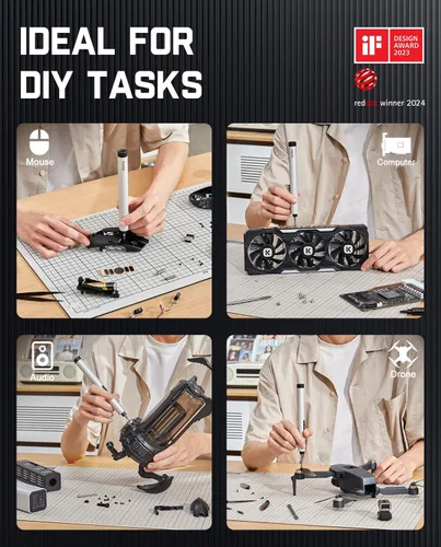 Miniatura 7 de Fanttik E1 Max - Destornillador eléctrico, mini juego de destornilladores de precisión, 50 puntas magnéticas, almacenamiento magnético, hexagonal