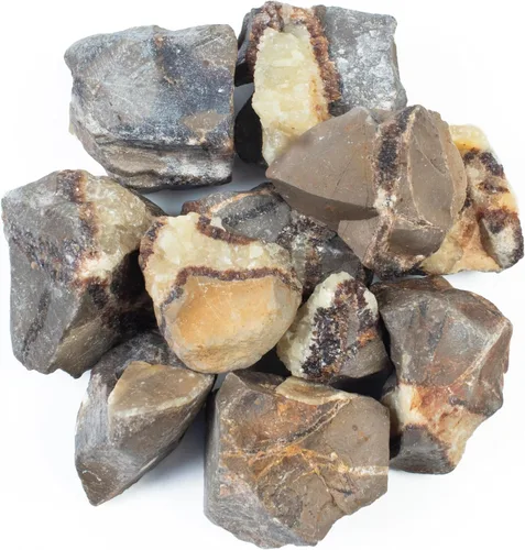 Miniatura 41 de Crocon Piedras ásperas de ágata rosa de 1 libra y cristales a granel, piedras preciosas crudas para pulir, cabina, pulido, minería, equilibrio