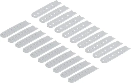 Miniatura 11 de uxcell Tapa de correa Snapback, agujeros de plástico ajustable sombrero broche hebilla reemplazo para reparación de tapas