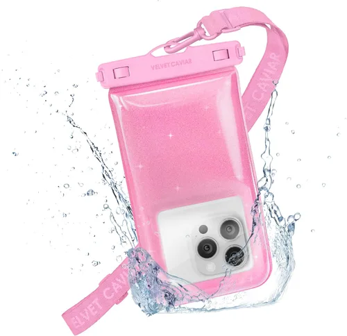 Miniatura 8 de VELVET CAVIAR Funda impermeable para teléfono con cordón, funda flotante IP68 para iPhone y todos los teléfonos, bolsa seca para esnórquel, playa