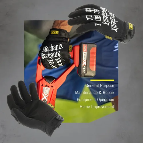 Miniatura 4 de Mechanix Wear Guantes de trabajo originales - Guantes de trabajo multiusos para exteriores - Ajuste seguro - Duraderos y lavables a máquina