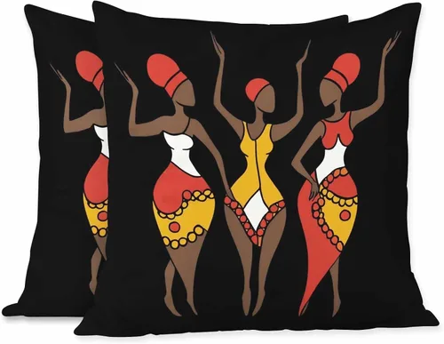 Miniatura 11 de Juego de 2 fundas de almohada cuadradas decorativas para sofá y cama, para hombres y mujeres, 18 x 18 pulgadas, diseño de gatitos lindos color negro