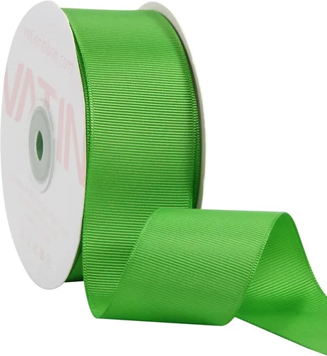 Miniatura 175 de Vatin - Rollo de cinta de grogrén, rollos de 25-50 yardas, perfecto para decoración de bodas, coronas, baby showers, envolturas de paquete de regalo