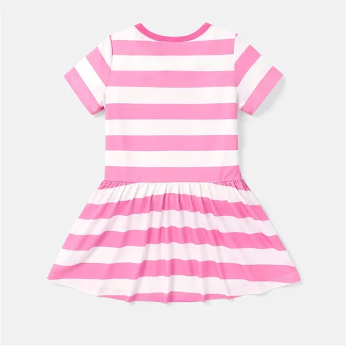 Miniatura 2 de Disney Mickey and Friends Minnie Mouse - Vestido para niña pequeña, estampado de lunares, lazo y correa para el hombro, traje de cumpleaños