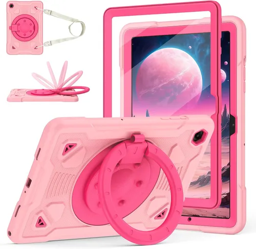 Miniatura 8 de Funda para Samsung Galaxy Tab A9+/ A9 Plus de 11 pulgadas 2023 con protector de pantalla con soporte giratorio de 360°, correa para el hombro, funda