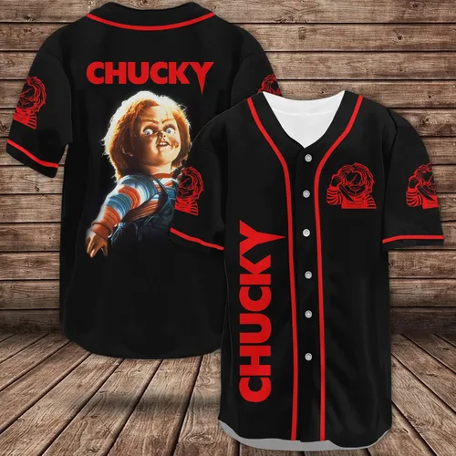 Miniatura 2 de Camiseta de béisbol gráfica, linda camiseta de béisbol de personajes de película de dibujos animados, regalo para hombres y mujeres, divertida